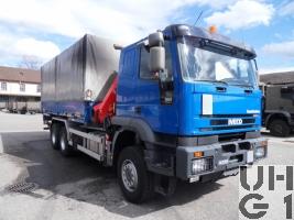 IVECO EuroTrakker MP 260E 44W/P, Lastw für WA 10 t Ladekran 6x6 gl für Hebebühne