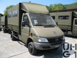 Mercedes Benz 413 CDI 4x4 Lastw L für WA 2,3 t mit WB L Verdeck 1,6 t/16 Pl Hess