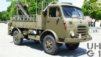 Steyr A 680 g, Repw M Flab sch gl 4x4 ohne Verdeck mit Ladekran