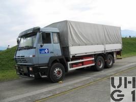 Steyr 26S32 P38, Lastw 14,9 t bgl 6x4 Verdeck