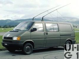 VW Transporter T4 syncro, Fkw Kasten L mit SE-412/AC 4x4