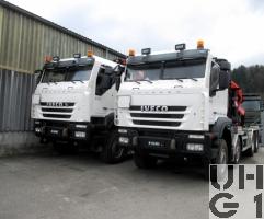  IVECO Trakker AT-N 410 T 50 W-FSA, Conw Sch Gesch Int Kran GG 32t 8x8 Gl