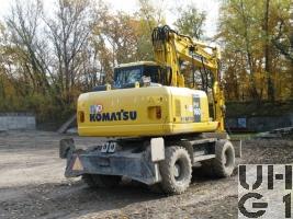 Komatsu PW 160-7 Bagger GG 18 t 4x4 gl