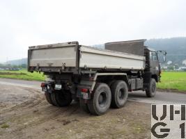 Steyr 1491.310/S37, Lastw / Sattelschl F WA Brue 95 sch gl 6x6 Dreiseitenkipper