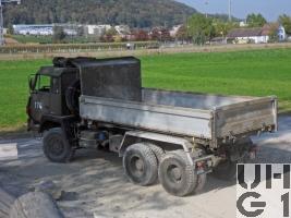 Steyr 1491.310/S37, Lastw / Sattelschl F WA Brue 95 sch gl 6x6 Dreiseitenkipper