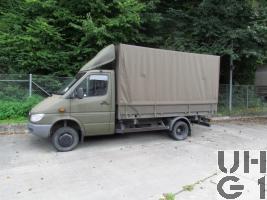 Mercedes Benz 413 CDI 4x4 Lastw L für WA 2,3 t mit WB L Brücke/Verdeck 1,7 t FHS