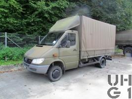 Mercedes Benz 413 CDI 4x4 Lastw L für WA 2,3 t mit WB L Brücke/Verdeck 1,7 t FHS t