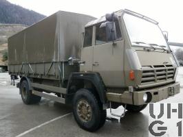 Steyr 1291.320 P42, Repw ADS 95 sch bgl 4x4 mit Hebebühne, Foto Armasuisse