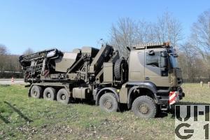 IVECO Trakker AT-N 410 T 50 W-5 Y-FS, 10x8/6 Verlegewagen 5-Achsig zu Ustü Brü 46m DSB