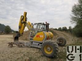 Menzi Muck A91 Mobil, Schreitbagger GG 10 t 4x2 gl