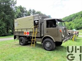 Saurer 4 CM, 5 t 4x4 mit Heli Container