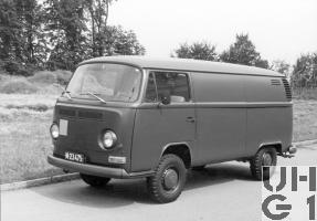 VW Transporter T2, Lieferw Kasten 0,9 / 1,1 t 4x2, Foto Armasuisse