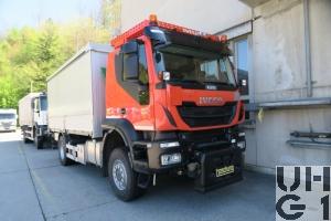 IVECO Trakker AT190T45W/P, Lastwagen Verdeck Hebebühne 6 t 4x4 Für Schneepflug