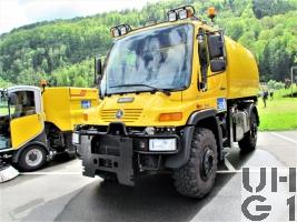 Mercedes Benz Unimog U400, Reinigw sch 01 Flpl Unifant 4x4 gl