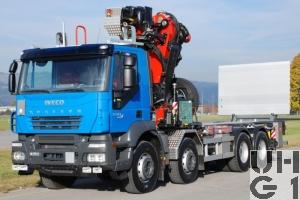 Iveco Trakker AD-N 410 T50/P, Lastw für WA Ladekr Verw 8,4 t 8x4 für Hebu, Foto Armasuisse