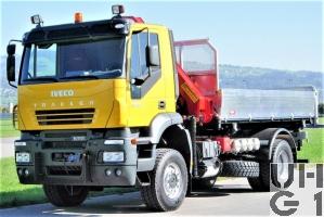 IVECO Trakker AD-N 190 T 38 W, Lastw Kipper/Ladekran 4,8 t 4x4 gl für Schneepflug, Foto Armasuisse