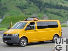 VW Transporter T5 syncro, Eiw Sich D/Mil Flpl 6Pl 4x4 