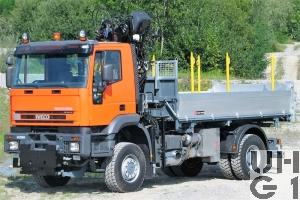  IVECO EuroTrakker MP 190E 38W, Lastw Kipper Ladekran 5,0 t 4x4 gl für Schneepflug, Foto Armasuisse