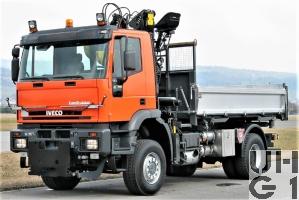 IVECO EuroTrakker MP 190E 35W, Lastw Kipper / Ladekran 5,7 t 4x4 gl für Schneepflug, Foto Armasuisse