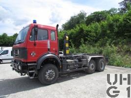 Mercedes Benz Powerliner 2538, 6x4/4 WDB, Wechselaufbauwagen Abroll/Haken sch gl / bgl