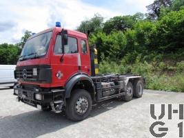 Mercedes Benz Powerliner 2538, 6x4/4 WDB, Wechselaufbauwagen Abroll/Haken sch gl / bgl