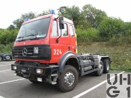 Mercedes Benz Powerliner 2538, 6x4/4 WDB, Wechselaufbauwagen Abroll/Haken sch gl / bgl