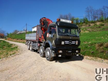 Mercedes Benz Powerliner 3538 AK, 8x8/4 Kran, Conw SCH INT 8,1 t 