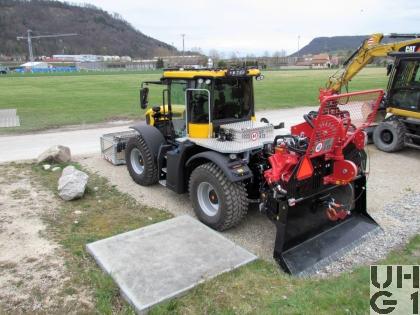 JCB Fastrac 4220, Mzw JCB mit Seilw 20 t Pfahlrz