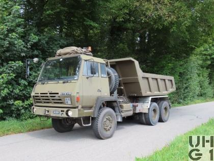 Steyr 1491.310/S37, Lastw / Sattelschl F WA Brue 95 sch gl 6x6 Muldenkipper