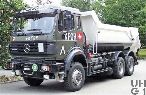 Mercedes Benz 2638 A, Lastw WA Muldenkipper 10,6 t gl 6x6, Foto Armasuisse