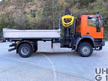 IVECO EuroTrakker MP 190E 35W, Lastw Kipper / Ladekran 5,4 t 4x4 gl für Schneepflug, Foto Ruag AG Thun