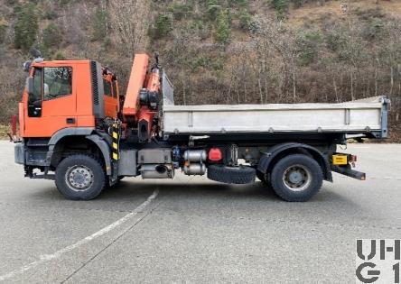 IVECO EuroTrakker MP 190E 38W, Lastw Kipper Ladekran 4,7 t 4x4 gl, Bild RUAG AG