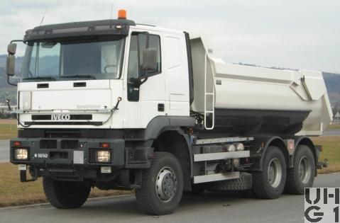 IVECO EuroTrakker MP 380E 48W, Lastwagen WA INT Muldenkipper Seilwinde 9,7 t 6x6 gl