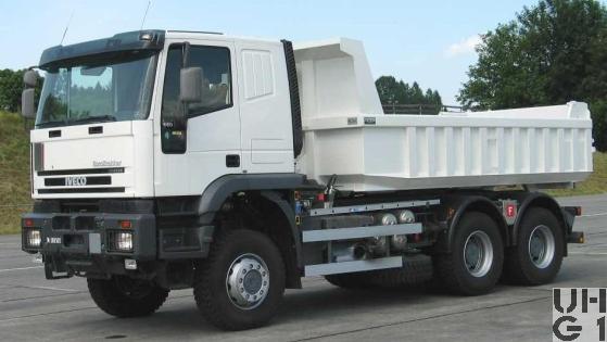  IVECO EuroTrakker MP 260E 44W, Lastw WA INT Seilwinde Muldenkipper 10,7 t 6x6 gl