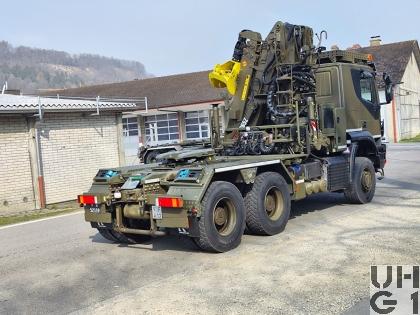 Iveco Trakker AT380T50WT/P, Sattelschl sch Langmat/Holzkr 6x6 gl