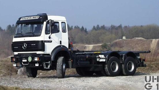 Mercedes Benz 2644 A, Containerwagen sch WA 12,9 t gl 6x6, Abbildung zeigt MB 2638, Foto Armasuisse