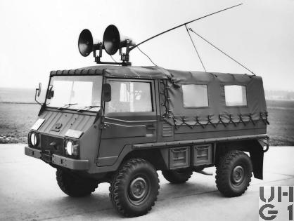 Steyr Puch Pinzgauer 710 M, Lieferw 1,0 t gl 4x4, Lautsprecherwagen, Foto Bundesarchiv