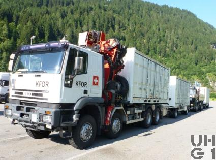 IVECO EuroTrakker MP 410 E 48W, Contw sch WA Seilw Ladekran 7,7 t 8x8 gl