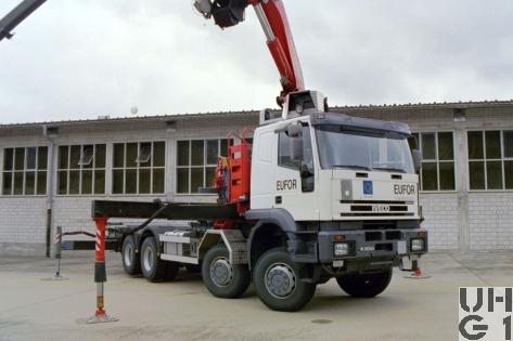 IVECO EuroTrakker MP 410 E 48W, Contw sch WA Seilw Ladekran 7,7 t 8x8 gl