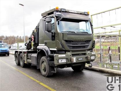IVECO Trakker AT380T50WT/P, Sattelschl sch Langmat/Ladekr 6x6 gl, Mfz