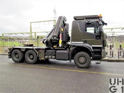 IVECO Trakker AT380T50WT/P, Sattelschl sch Langmat/Ladekr 6x6 gl, Mfz