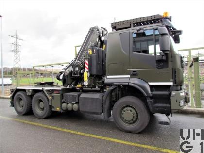 IVECO Trakker AT380T50WT/P, Sattelschl sch Langmat/Ladekr 6x6 gl, Mfz