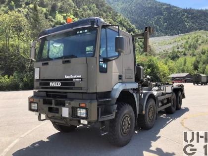 IVECO EuroTrakker MP 340 E 48W, Lastw WABRA/HA Con Seilw 14,7 t 8x8 gl, MFZ, Bild Armasuisse