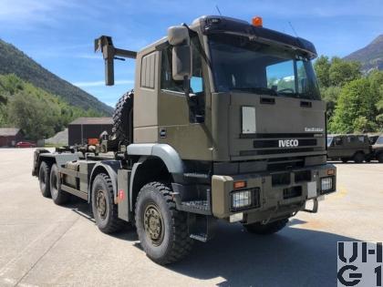 IVECO EuroTrakker MP 340 E 48W, Lastw WABRA/HA Con Seilw 14,7 t 8x8 gl, MFZ, Bild Armasuisse