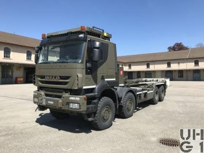 IVECO Trakker AT-N 410 T 50 W/P, Lastw WABRA/HA Con F Seilw 13,7 t 8x8