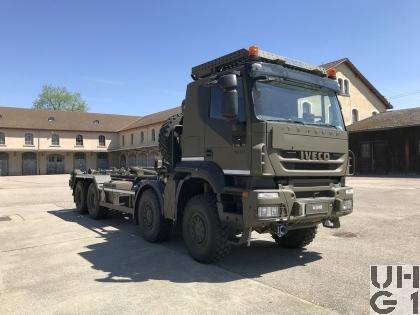 IVECO Trakker AT-N 410 T 50 W/P, Lastw WABRA/HA Con F Seilw 13,7 t 8x8