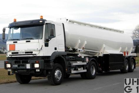  IVECO EuroTrakker MP 400 E 48WT/P, Tank-Sattelzug INT 32'000 l, Sattelschl 4x4