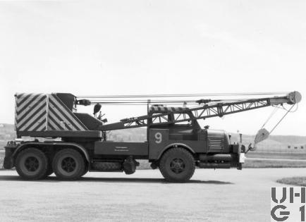 Faun LK 302 A/2, Kranw 57 Kran 10 t 6x6