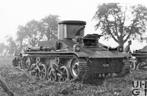 Panzerwagen 35, Vickers Armstrongs Light Tank Modell 1934, Bild Sammlung Daniel Lehnherr
