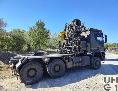 Iveco Trakker AT380T50WT/P, Sattelschl sch Langmat/Holzkr 6x6 gl